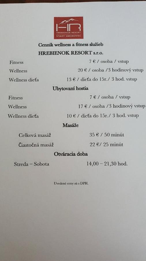 Apartman C110 V Hrebienok Resort II Vysoké Tatry Eksteriør billede